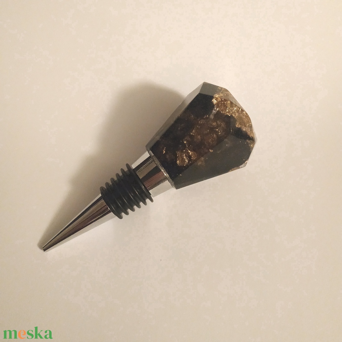 Bordugó - Fekete / arany - otthon & életmód - konyhafelszerelés, tálalás - tálalás - bortartó - Meska.hu