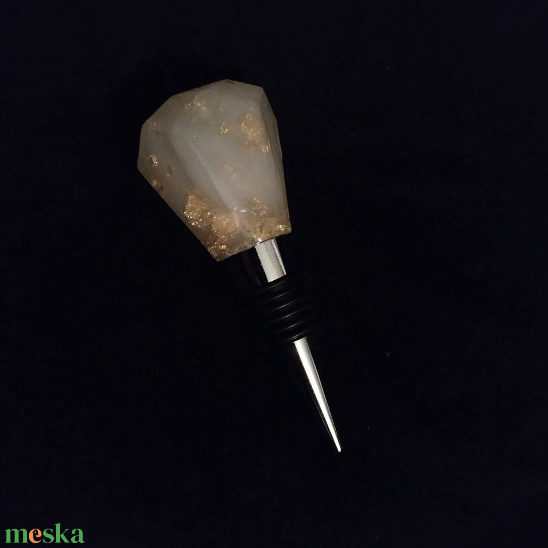 Bordugó - Fehér / arany - otthon & életmód - konyhafelszerelés, tálalás - tálalás - bortartó - Meska.hu