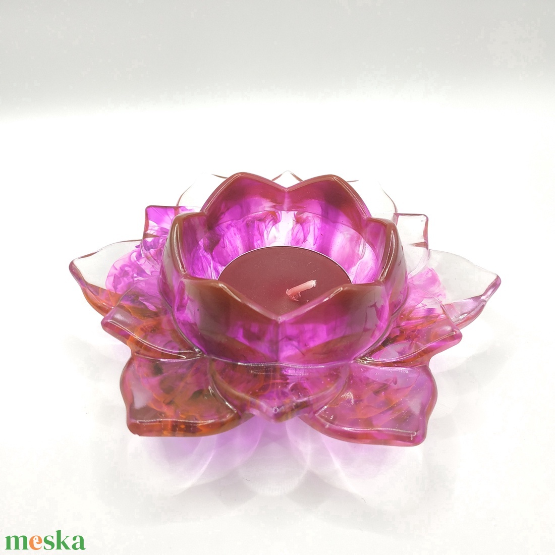 Mécsestartó - Lótusz - otthon & életmód - gyertya, illat, aroma - mécses és mécsestartó - Meska.hu