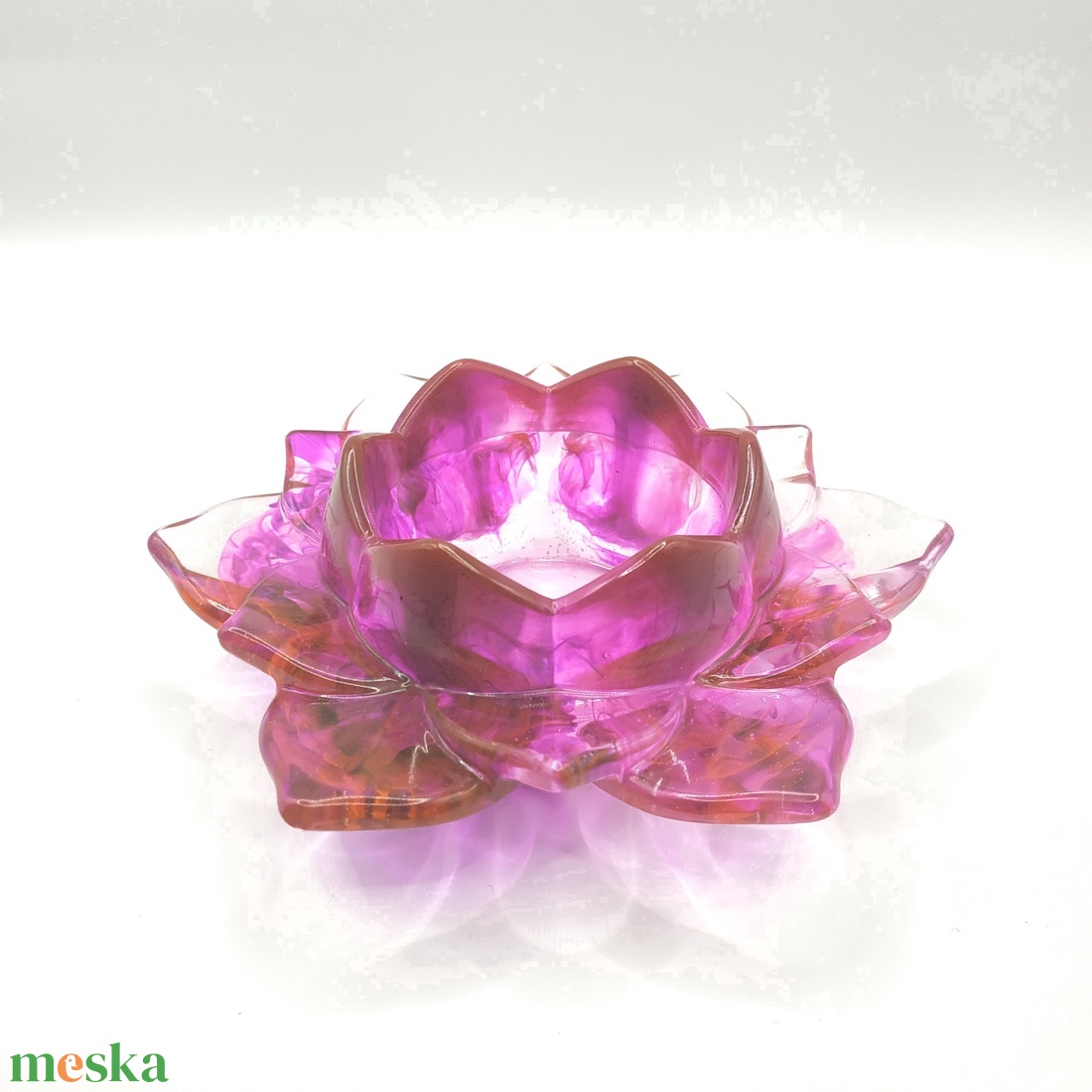 Mécsestartó - Lótusz - otthon & életmód - gyertya, illat, aroma - mécses és mécsestartó - Meska.hu