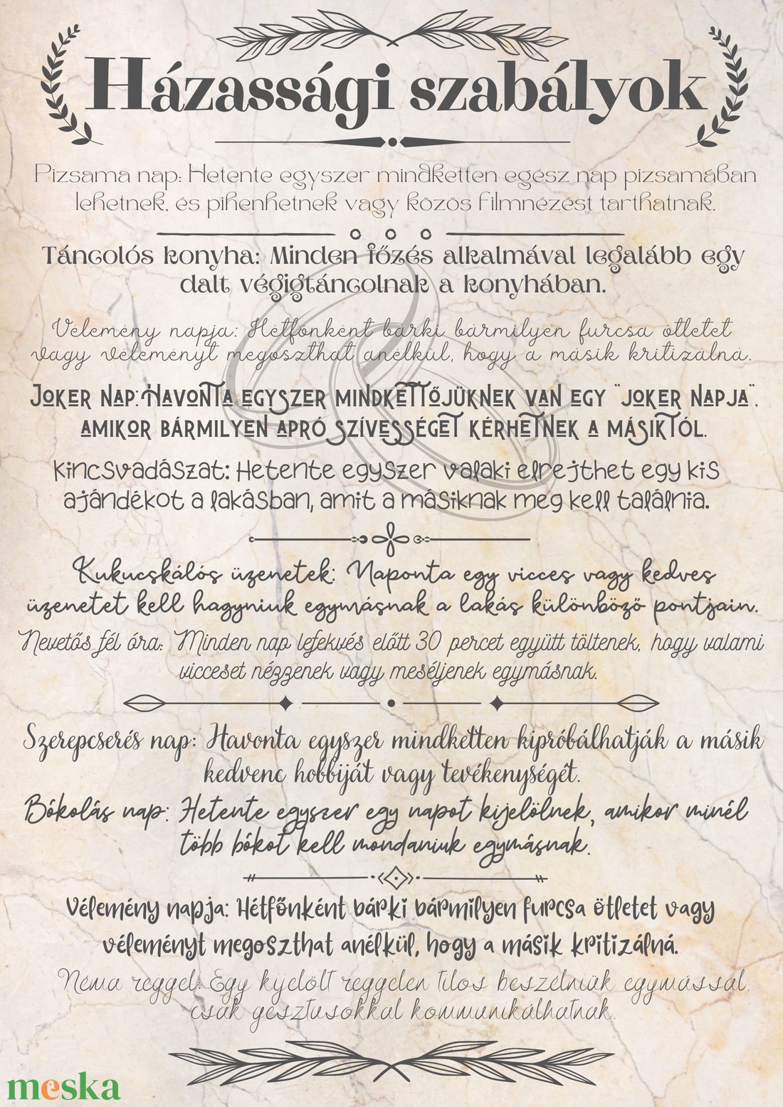 Házassági szabályok poszter - művészet - grafika & illusztráció - digitális - Meska.hu Házassági szabályok poszter - művészet - grafika & illusztráció - digitális - Meska.hu