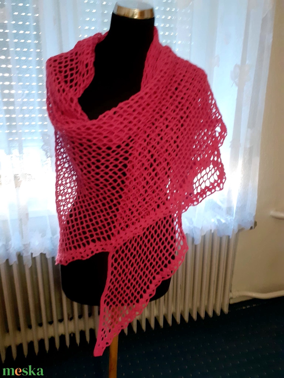 PINK vállkendő - ruha & divat - sál, sapka, kendő - fejpánt - Meska.hu