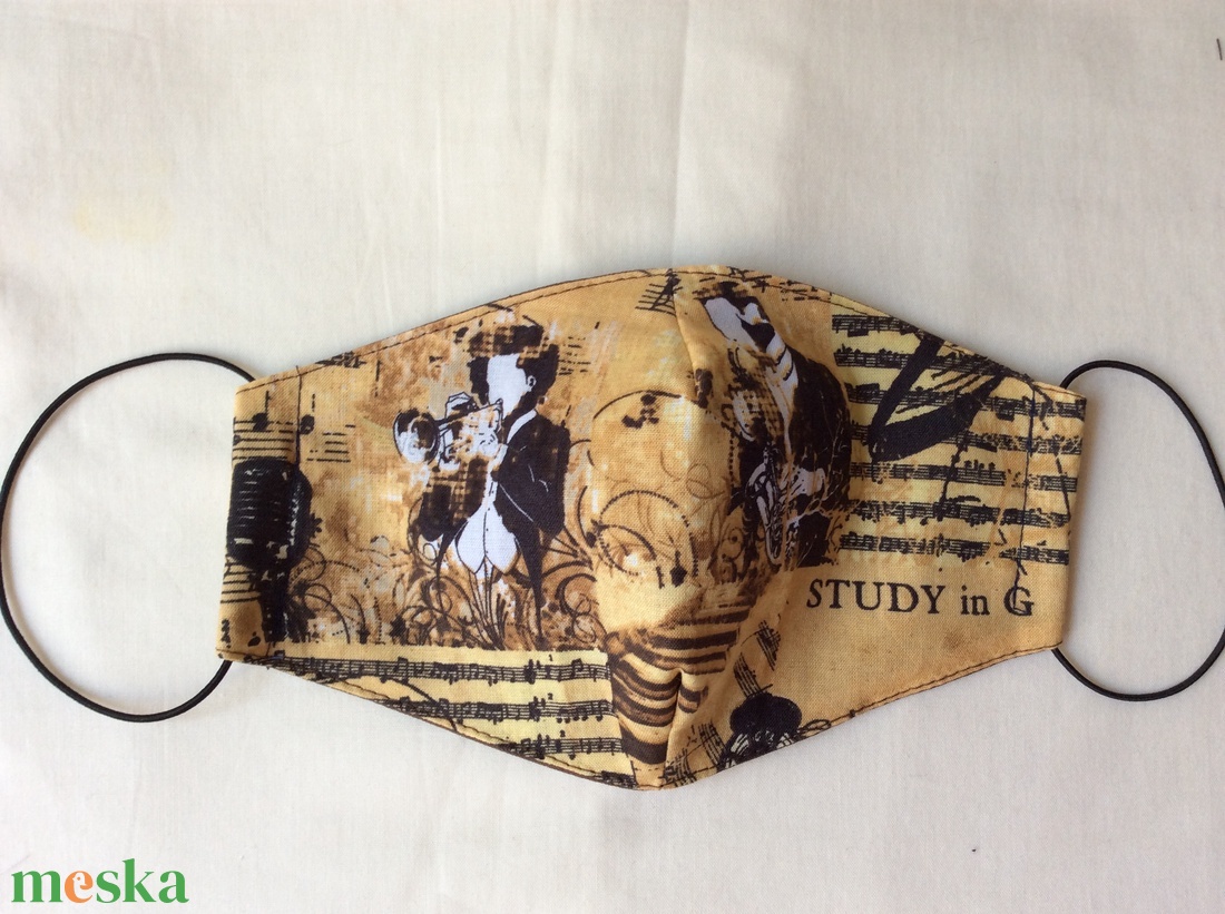 Hangjegyes maszk  - ruha & divat - maszk, arcmaszk - női - Meska.hu
