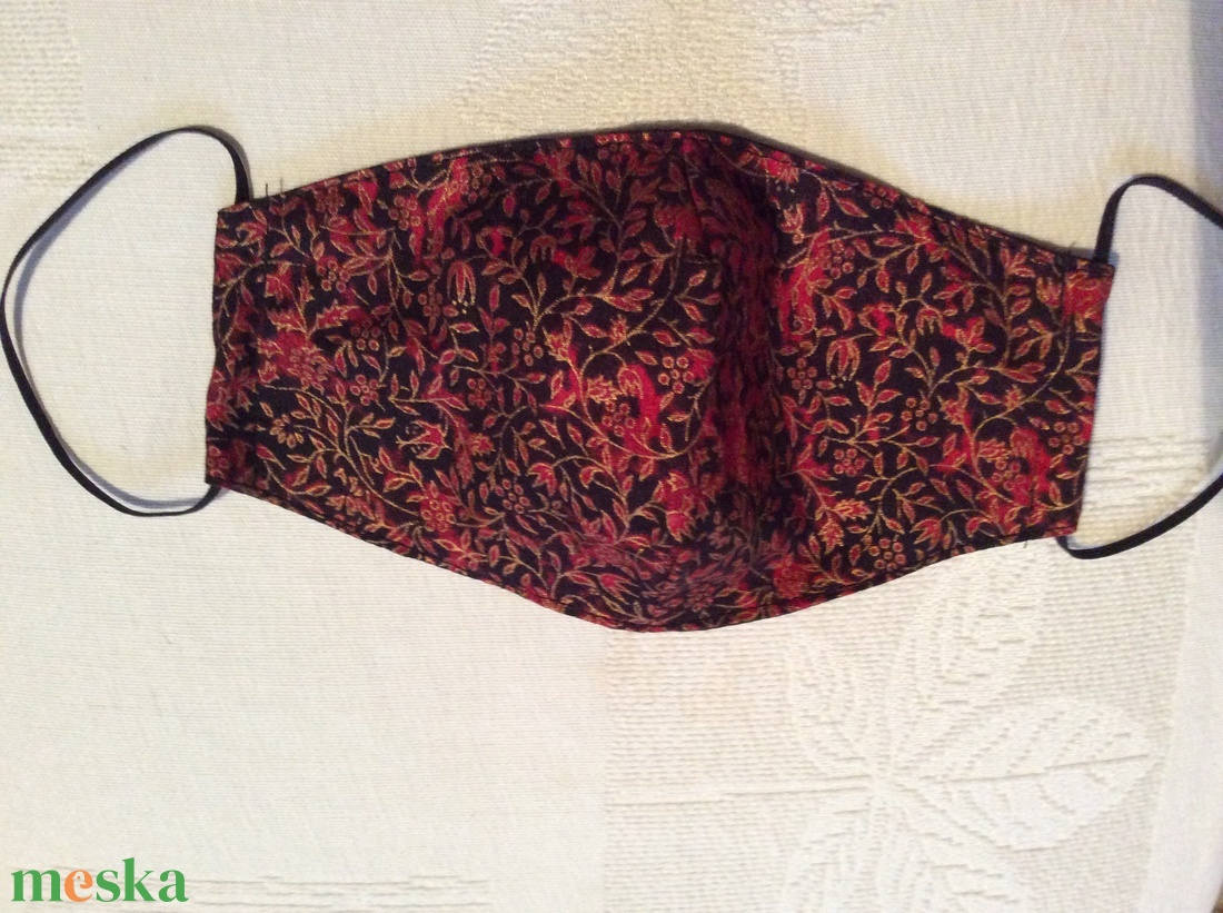 Aranyindás,piros-fekete textil maszk - ruha & divat - maszk, arcmaszk - női - Meska.hu Aranyindás,piros-fekete textil maszk - ruha & divat - maszk, arcmaszk - női - Meska.hu