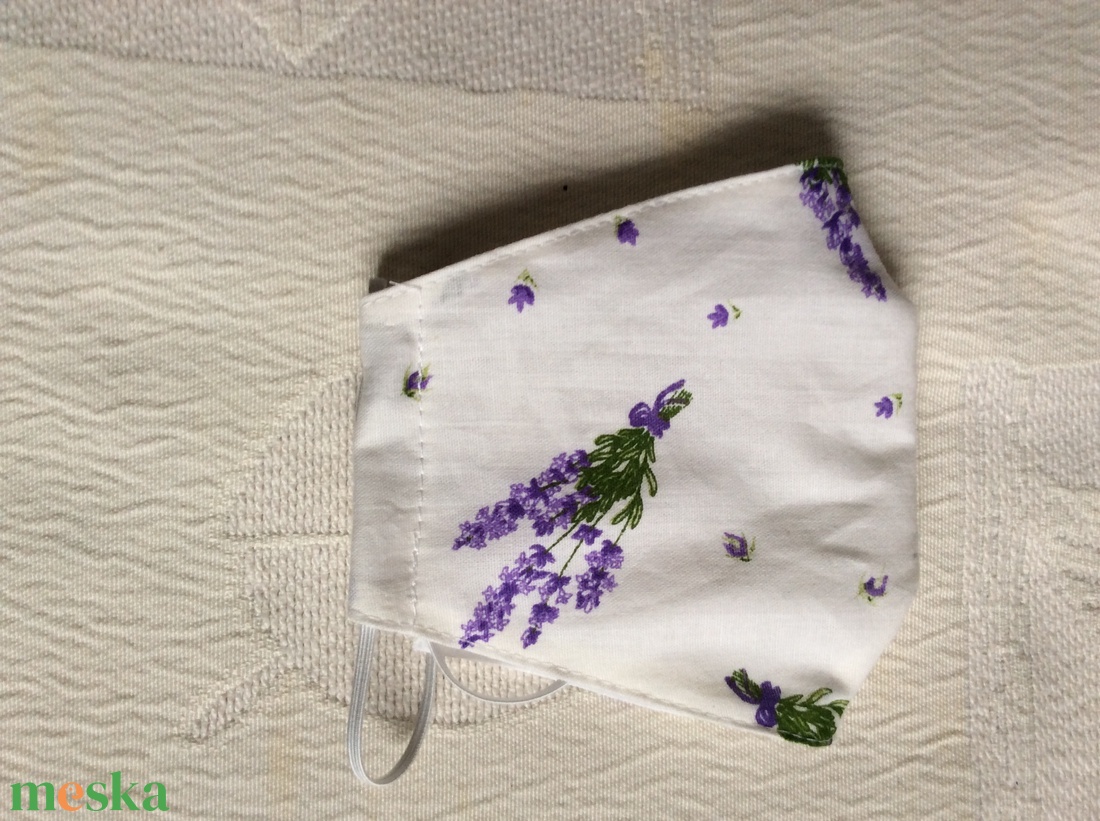 Levendulás textil maszk - ruha & divat - maszk, arcmaszk - női - Meska.hu