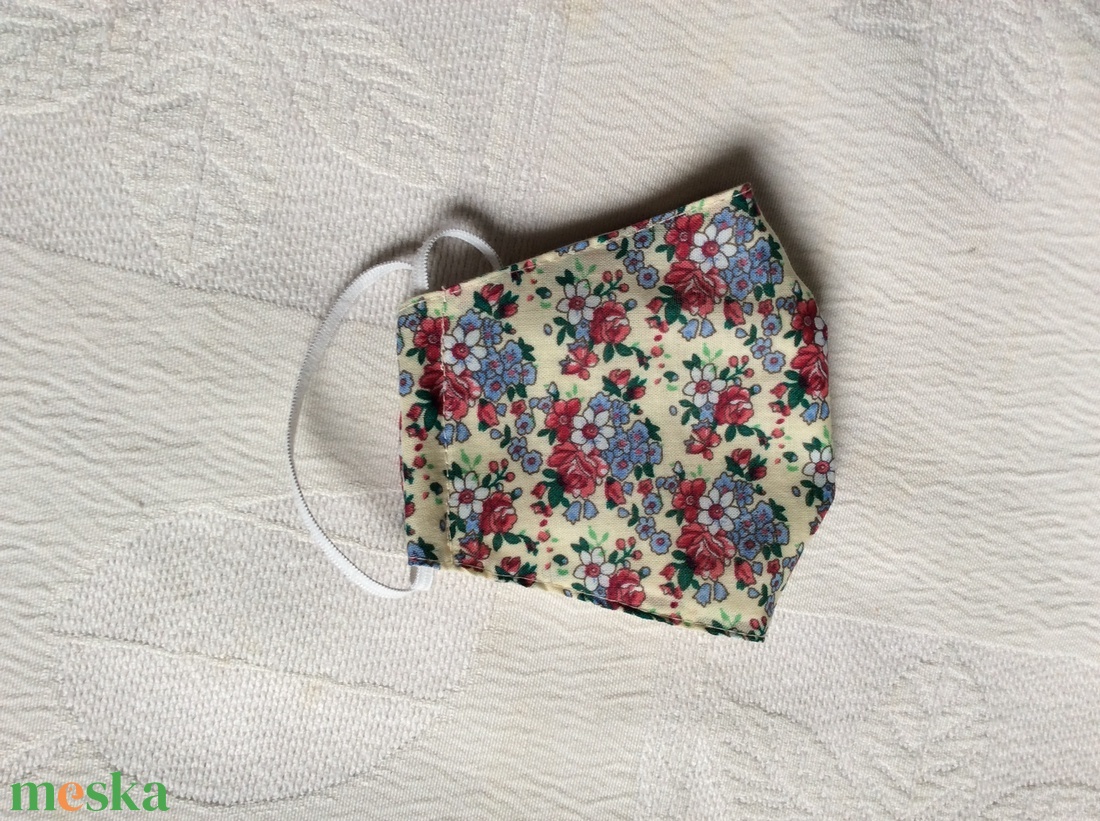 Bézs, virágos, textil maszk - női - női - Meska.hu Bézs, virágos, textil maszk - női - női - Meska.hu