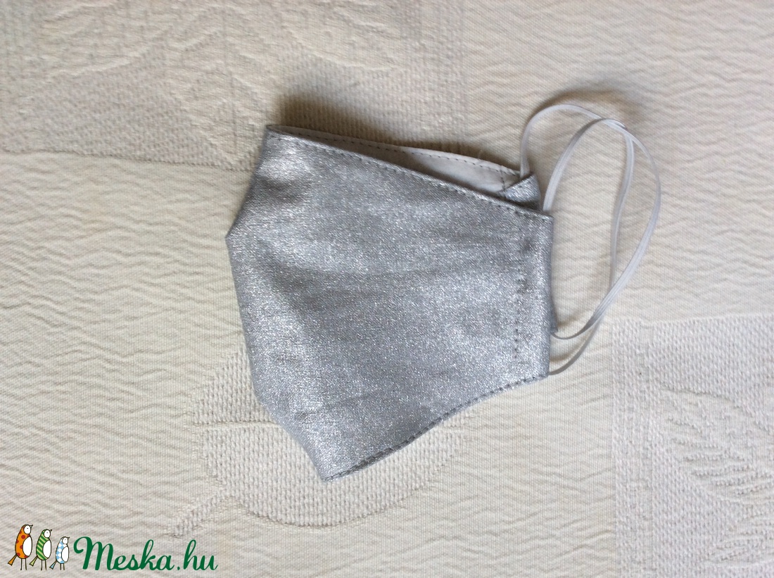 Ezüst textil maszk - női - női - Meska.hu Ezüst textil maszk - női - női - Meska.hu