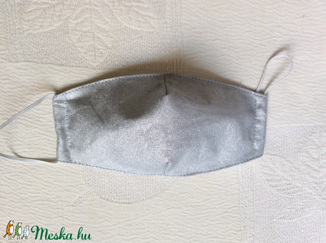 Ezüst textil maszk - női - női - Meska.hu Ezüst textil maszk - női - női - Meska.hu