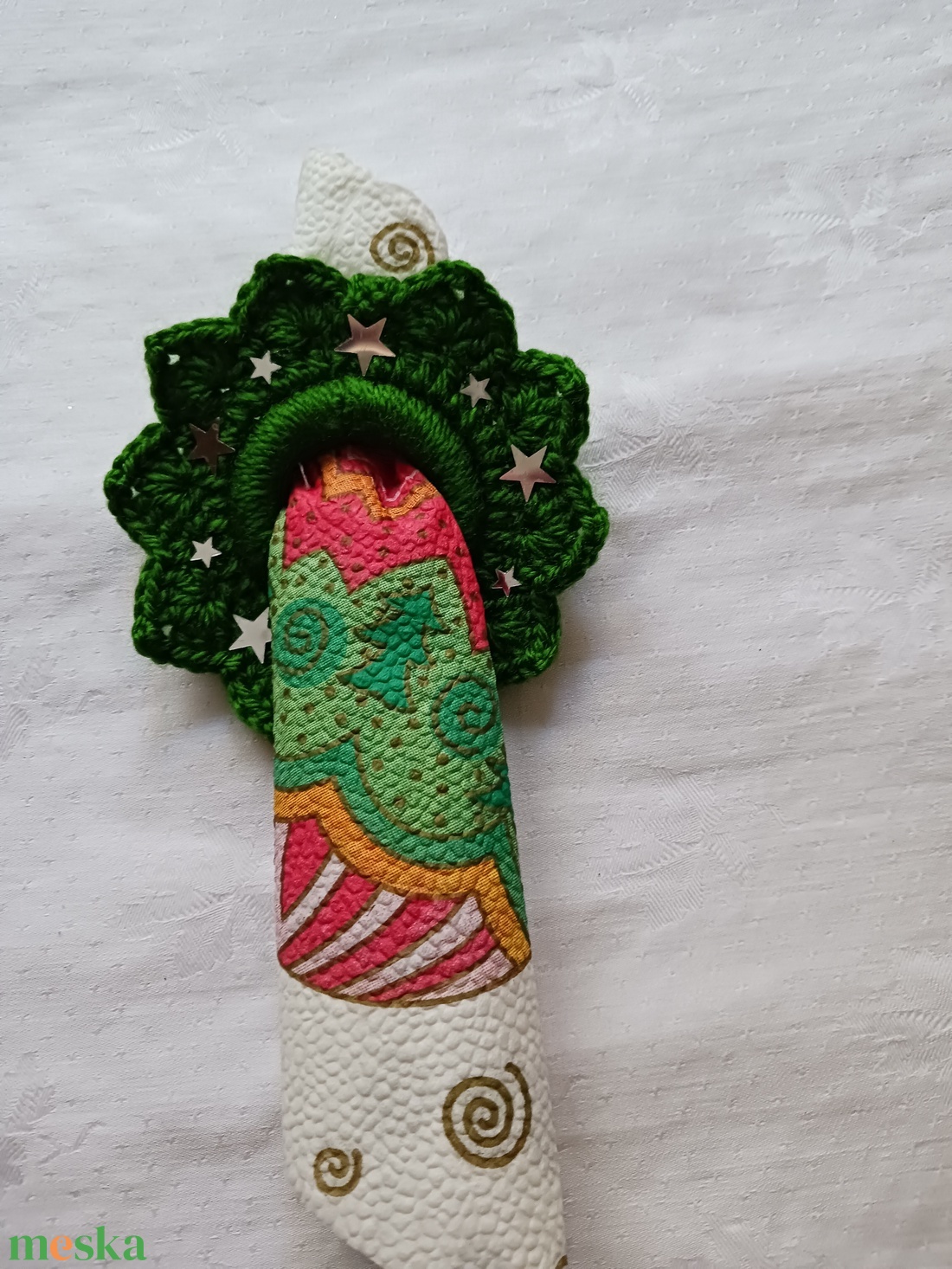 Karácsonyi kiskoszoru vagy szalvétagyürű - karácsony - karácsonyi lakásdekoráció - ünnepi asztaldekoráció - Meska.hu