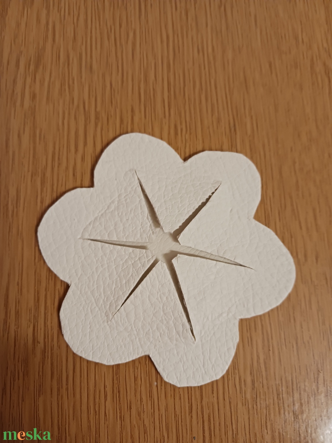 Fehér pohár alátét talpaspohárra -  - Meska.hu