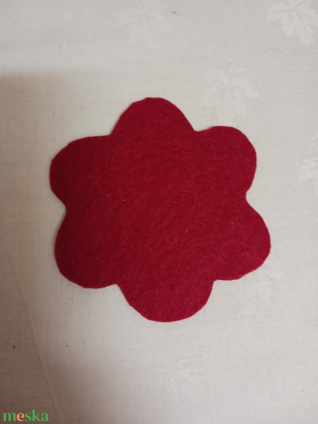 Piros filc,pohár alátét talpaspohárra -  - Meska.hu