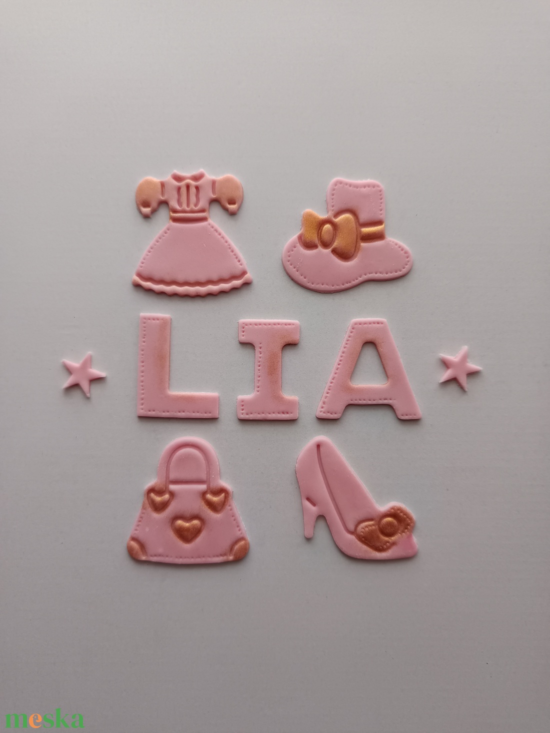 Csajos tortadísz  - otthon & életmód - konyhafelszerelés, tálalás - sütés, főzés - sütidísz - Meska.hu