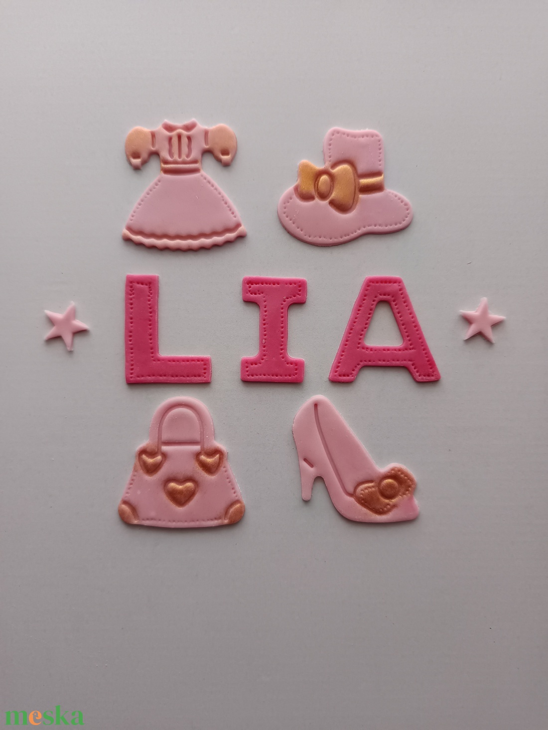 Csajos tortadísz  - otthon & életmód - konyhafelszerelés, tálalás - sütés, főzés - sütidísz - Meska.hu