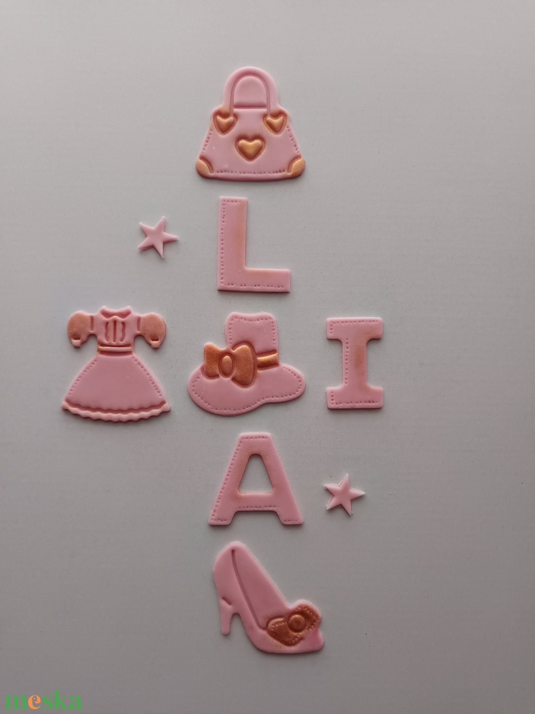 Csajos tortadísz  - otthon & életmód - konyhafelszerelés, tálalás - sütés, főzés - sütidísz - Meska.hu