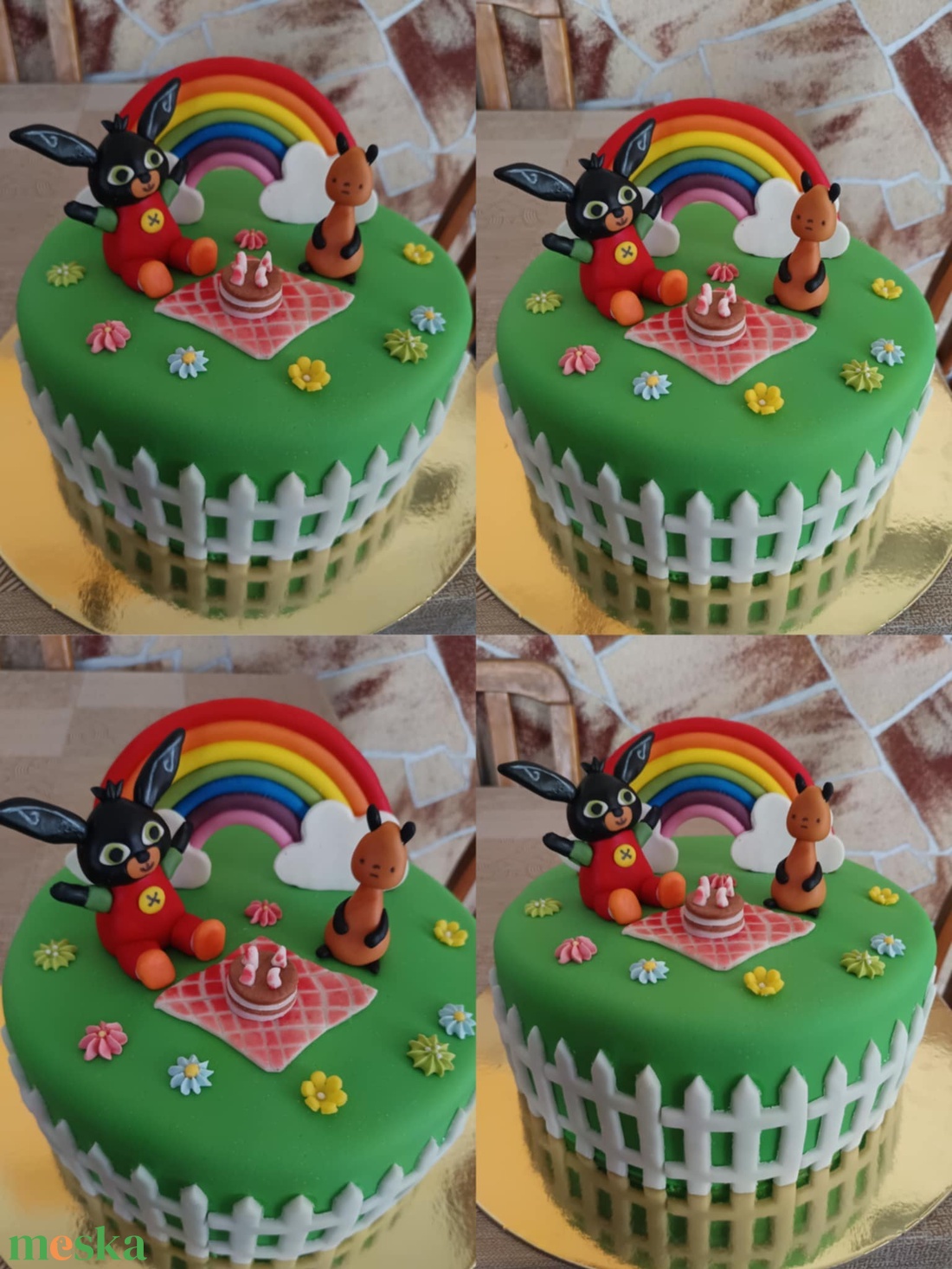 Bing nyuszi tortadísz  - élelmiszer - édesség - mézeskalács - Meska.hu