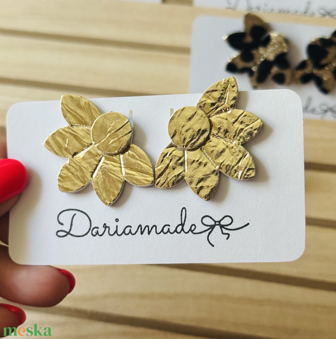 Arany mintás - ékszer - fülbevaló - fülékszer - Meska.hu
