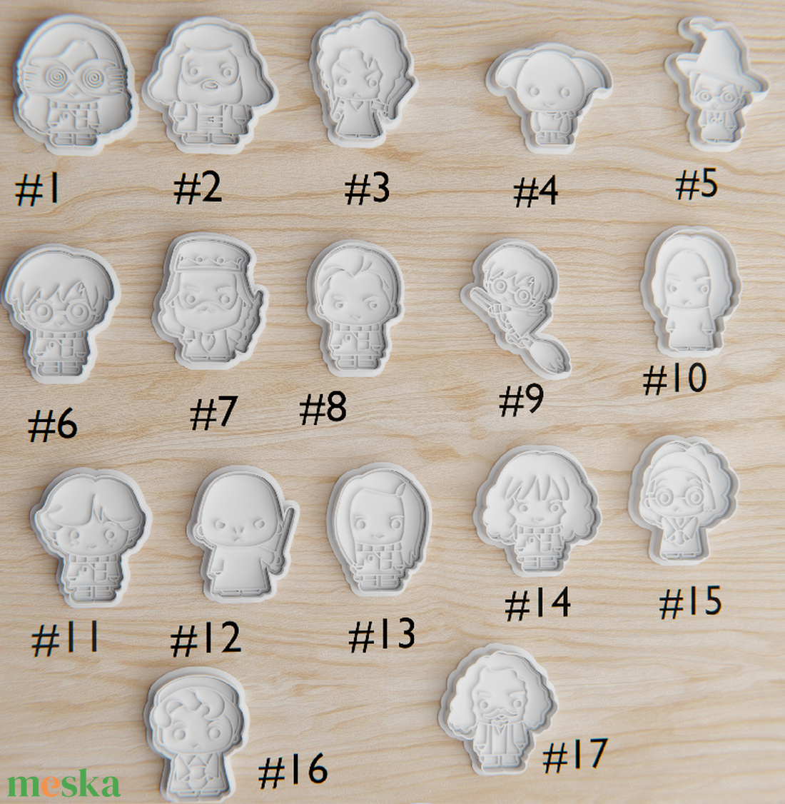 Harry Potter sütikiszúró szett � 17 db varázslatos süti forma fondanthoz, mézeskalácshoz, kekszhez - otthon & életmód - konyhafelszerelés, tálalás - sütés, főzés - sütikiszúró - Meska.hu