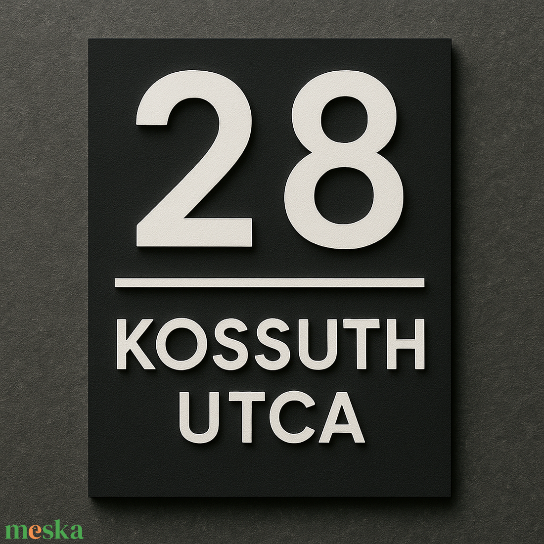 Egyedi házszámtábla  3D nyomtatott, időjárásálló ASA. - otthon & életmód - ház & kert - házszám - Meska.hu