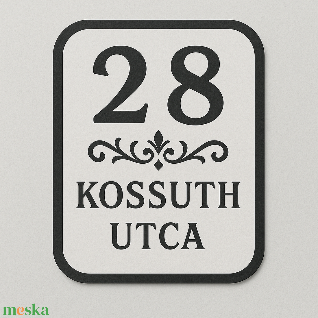 Egyedi házszámtábla  3D nyomtatott, időjárásálló ASA. - otthon & életmód - ház & kert - házszám - Meska.hu