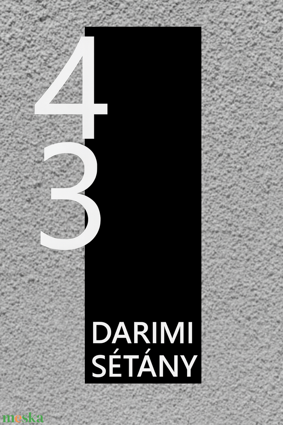 Egyedi házszámtábla  3D nyomtatott, időjárásálló ASA. - otthon & életmód - ház & kert - házszám - Meska.hu