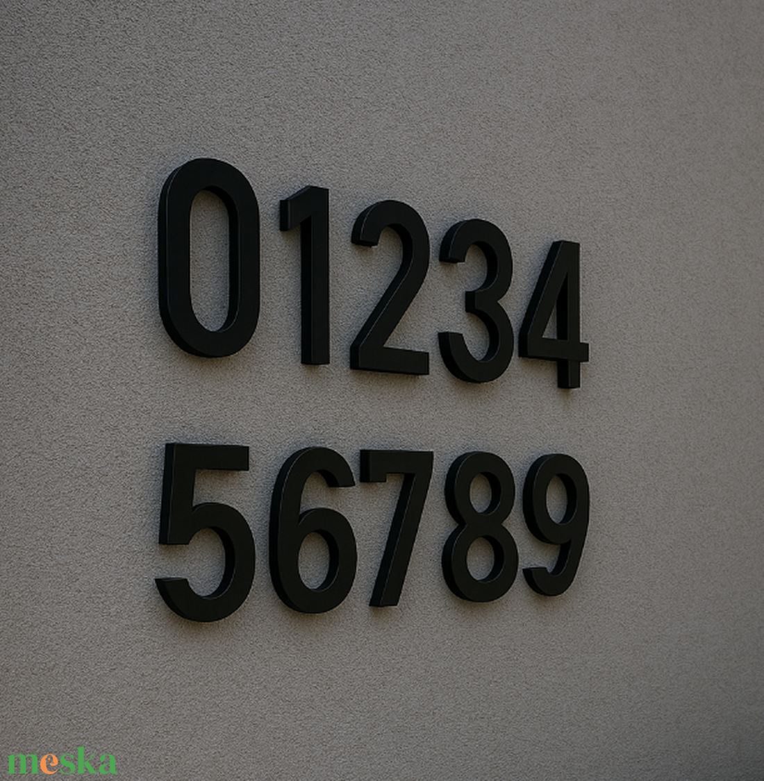Egyedi házszám  3D nyomtatott, időjárásálló ASA. - otthon & életmód - ház & kert - házszám - Meska.hu