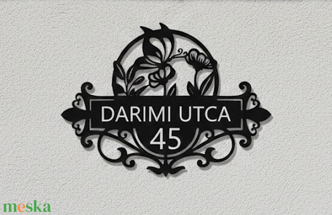 Egyedi pillangós házszámtábla - otthon & életmód - ház & kert - házszám - Meska.hu