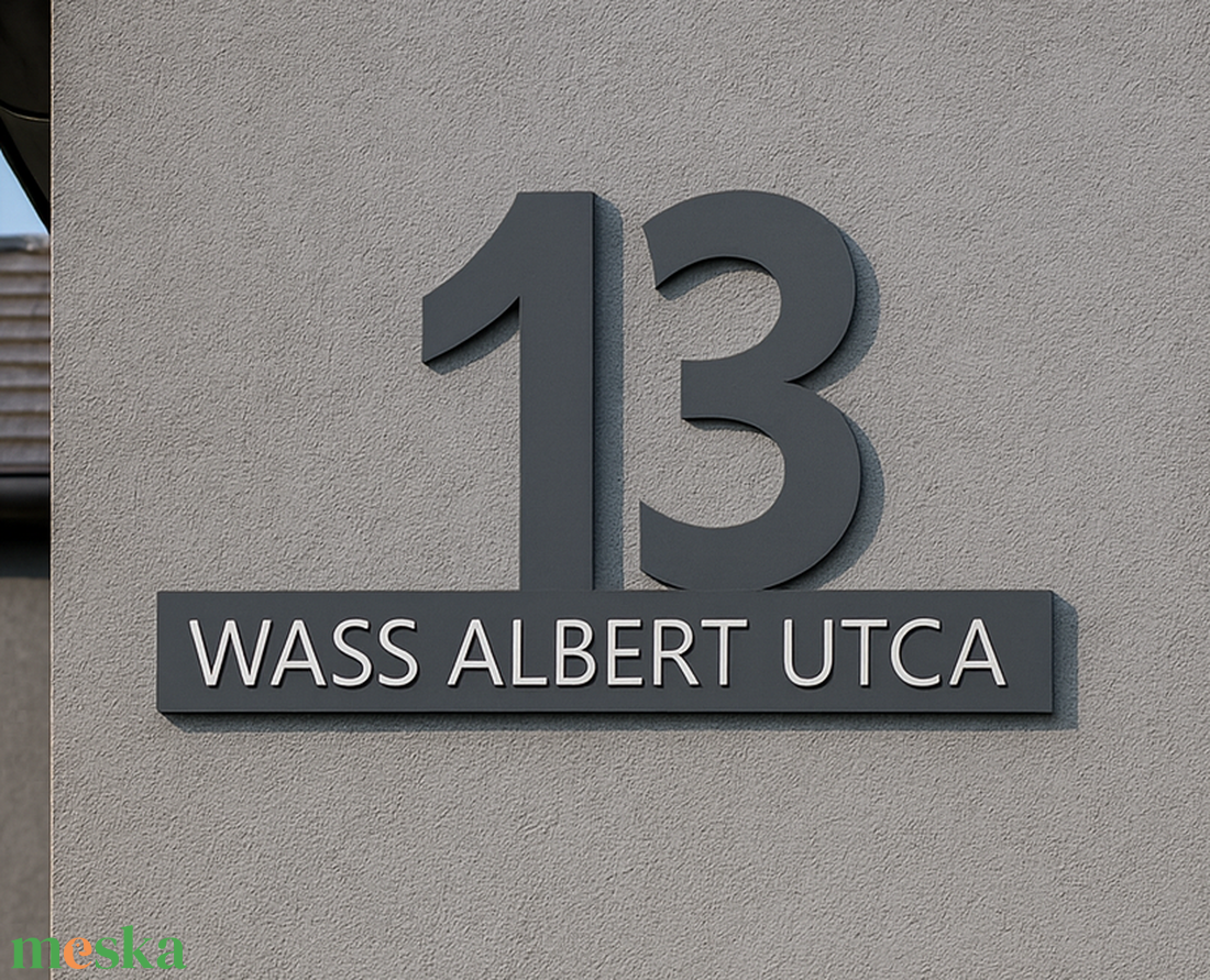 Egyedi házszámtábla - otthon & életmód - ház & kert - házszám - Meska.hu