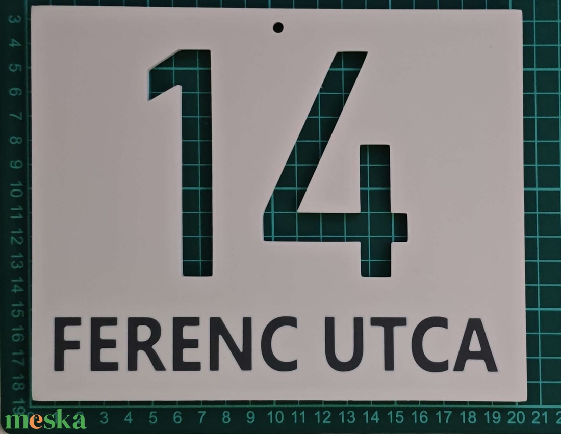 Egyedi házszámtábla  3D nyomtatott, időjárásálló ASA. - otthon & életmód - ház & kert - házszám - Meska.hu