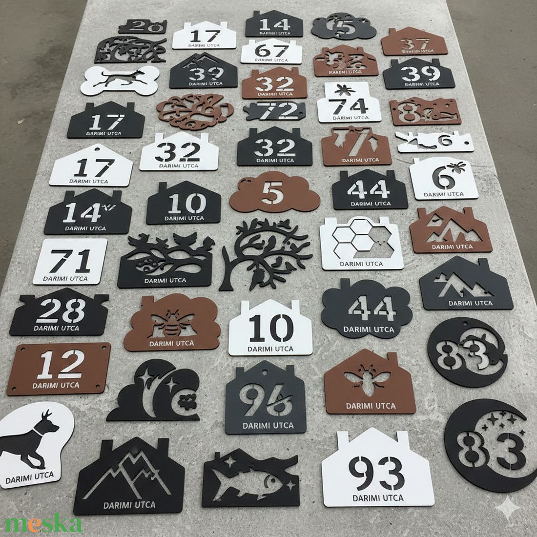 TELJESEN EGYEDI házszámtábla  3D nyomtatott, időjárásálló ASA. - otthon & életmód - ház & kert - házszám - Meska.hu