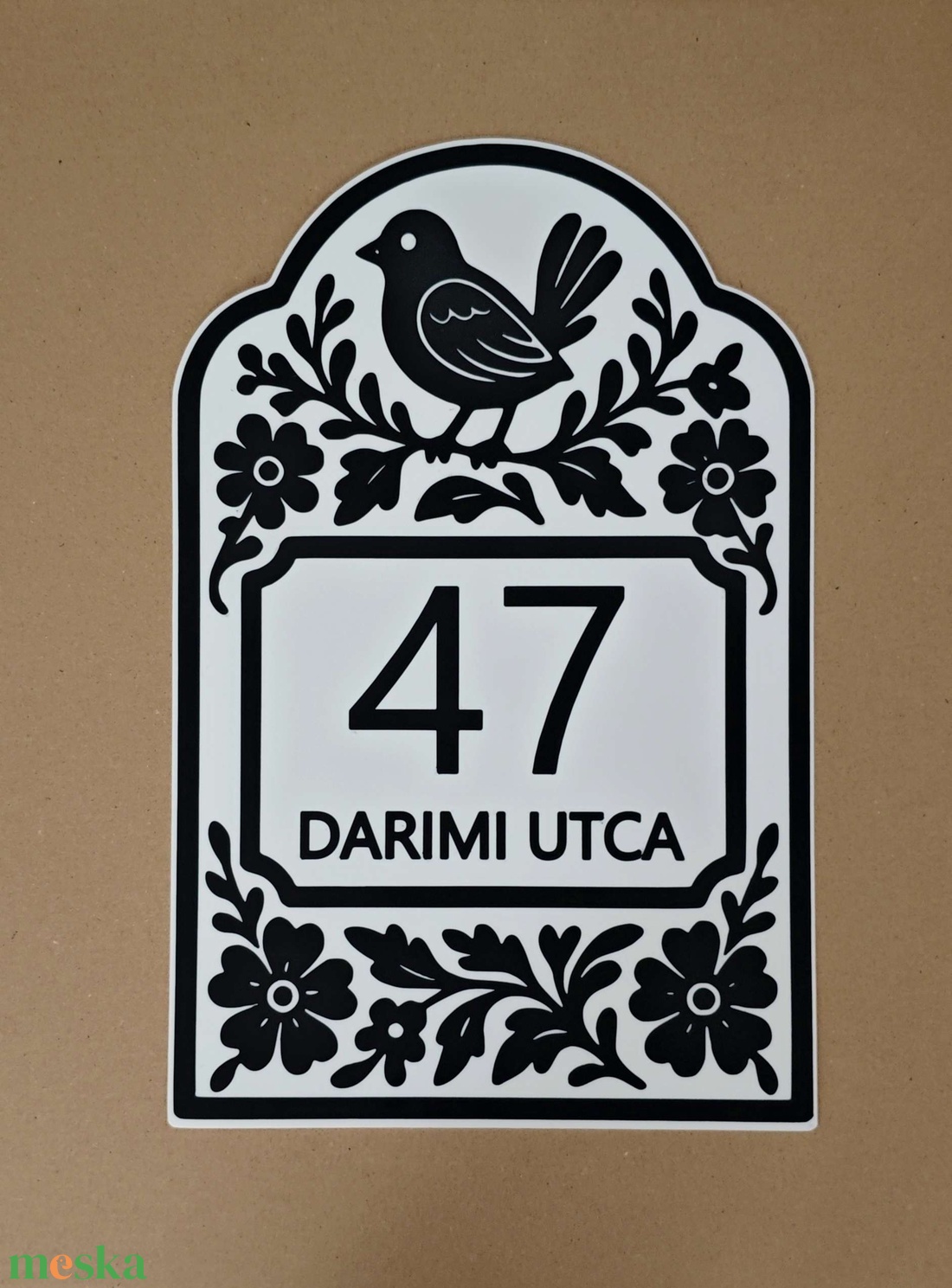 TELJESEN EGYEDI házszámtábla  3D nyomtatott, időjárásálló ASA. - otthon & életmód - ház & kert - házszám - Meska.hu