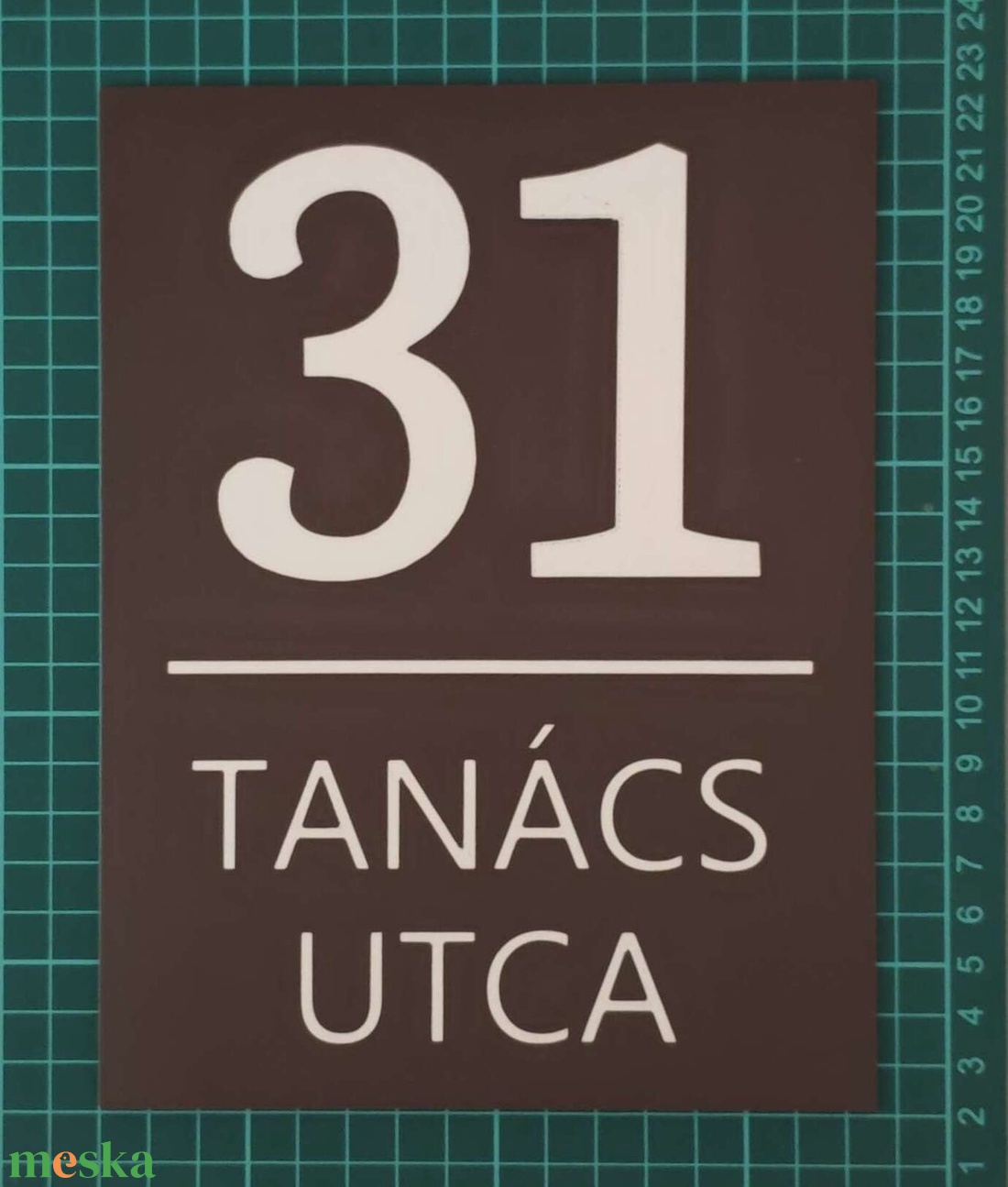 Egyedi házszámtábla � 3D nyomtatott, időjárásálló ASA. - otthon & életmód - ház & kert - házszám - Meska.hu