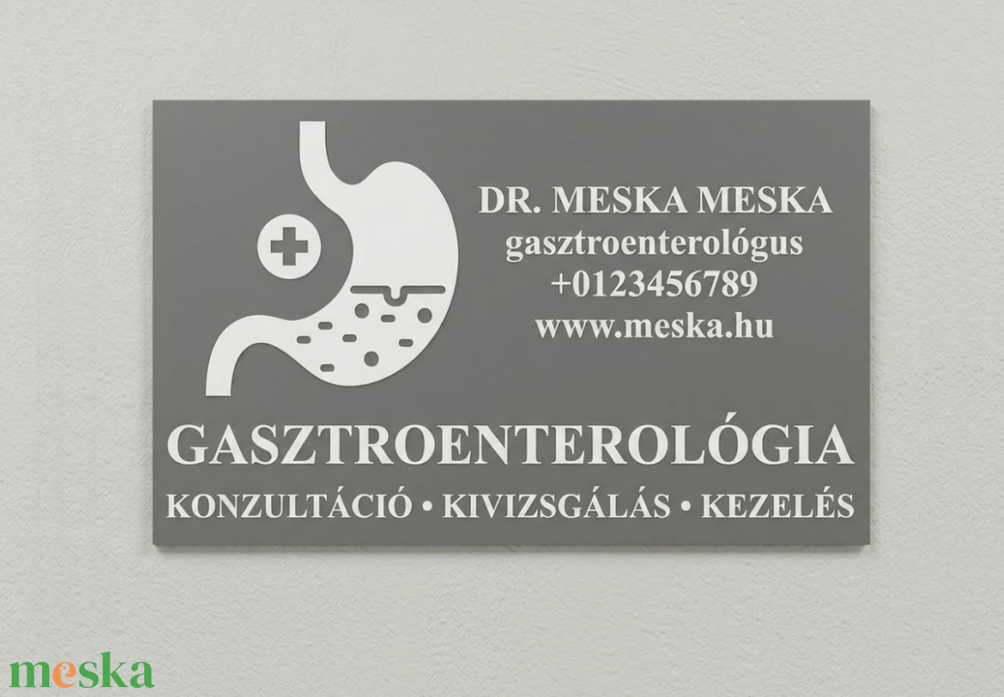 Egyedi 3D nyomtatott gasztroenterológia tábla � Személyre szabható orvosi rendelő felirat - otthon & életmód - dekoráció - ajtó- és ablak dekoráció - ajtótábla - Meska.hu