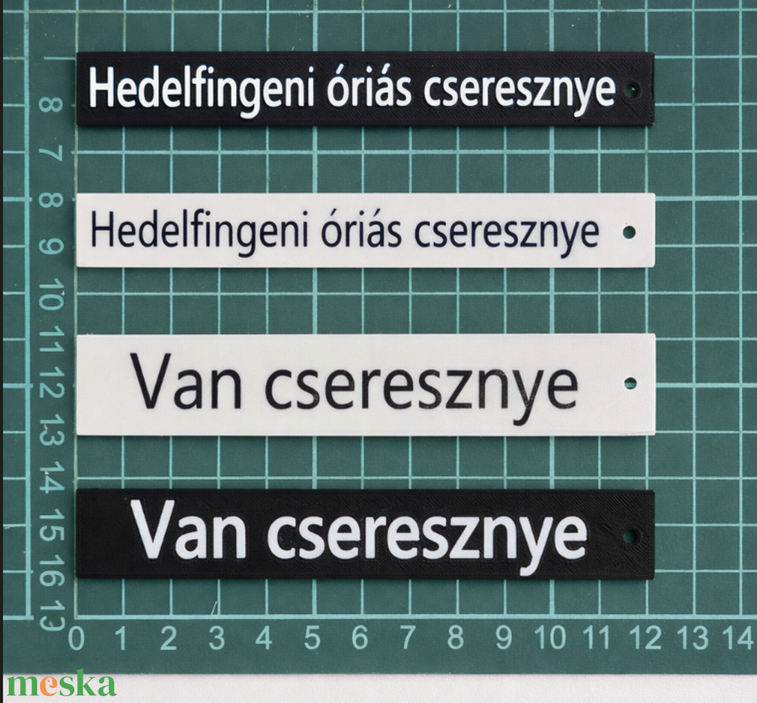 Növényjelölő tábla - 3D nyomtatott - Fűszer, zöldség, virág feliratok - Egyedi kerti jelölő -  kültéri ASA - 10 db - otthon & életmód - ház & kert - növény & veteményes - Meska.hu