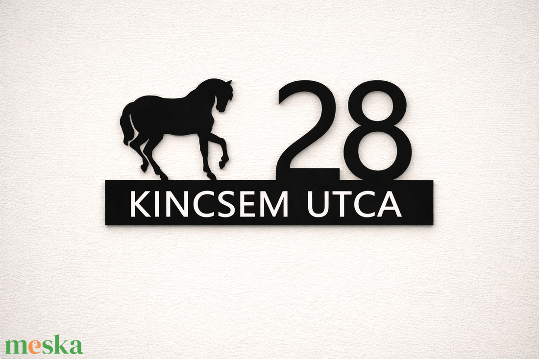 Egyedi lovas házszámtábla � kültéri, UV-álló ASA - otthon & életmód - ház & kert - házszám - Meska.hu