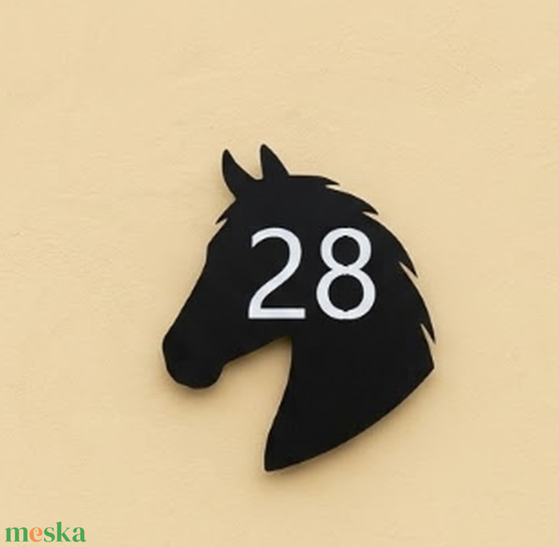 Egyedi lovas házszámtábla � kültéri, UV-álló ASA - otthon & életmód - ház & kert - házszám - Meska.hu