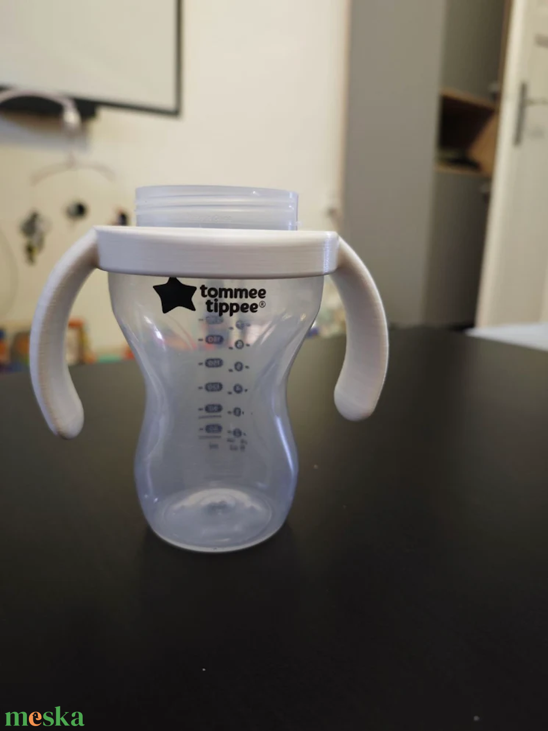 3D nyomtatott pohárfogó fül Tommee Tippee babapohárhoz � PLA kiegészítő, egyedi színnel és felirattal, 1+1 ajándék - baba - mama - babalátogató ajándékcsomag - Meska.hu