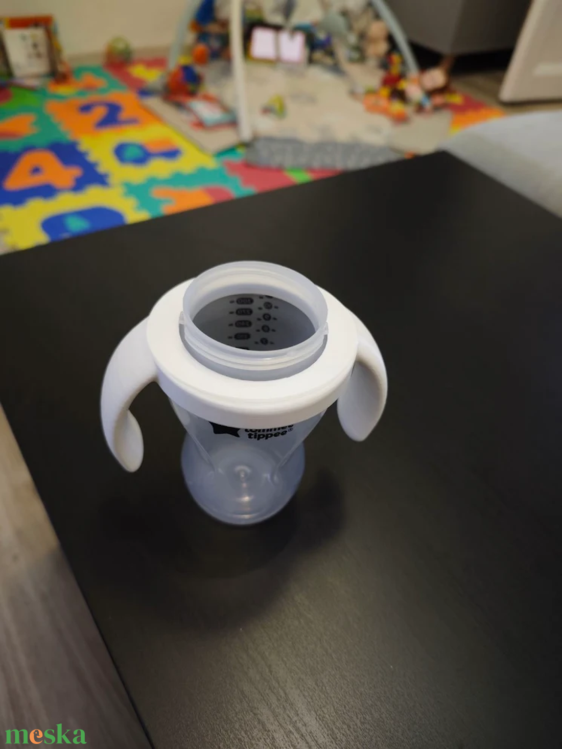 3D nyomtatott pohárfogó fül Tommee Tippee babapohárhoz � PLA kiegészítő, egyedi színnel és felirattal, 1+1 ajándék - baba - mama - babalátogató ajándékcsomag - Meska.hu