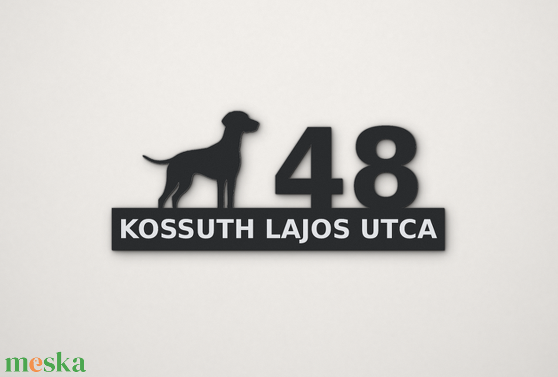 Egyedi magyar vizsla házszámtábla vizslás - otthon & életmód - ház & kert - házszám - Meska.hu