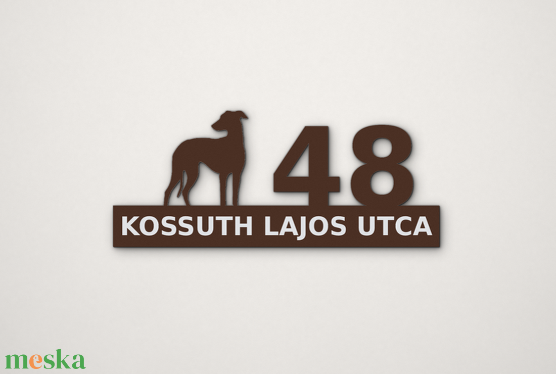 Egyedi magyar agár házszámtábla agaras - otthon & életmód - ház & kert - házszám - Meska.hu