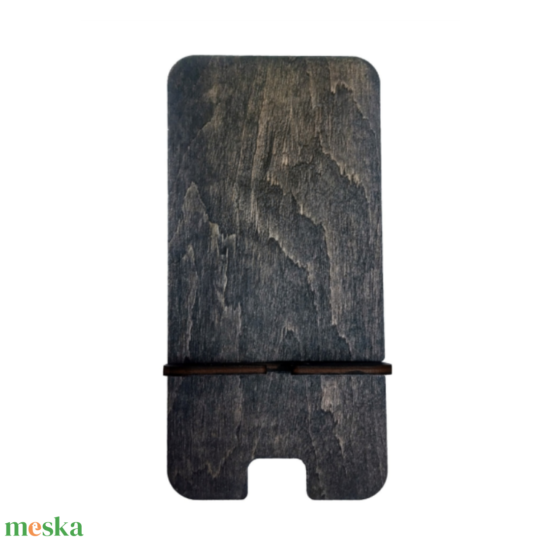 Asztali telefontartó - ébenfekete színben - otthon & életmód - tárolás & rendszerezés - íróasztali tároló - Meska.hu