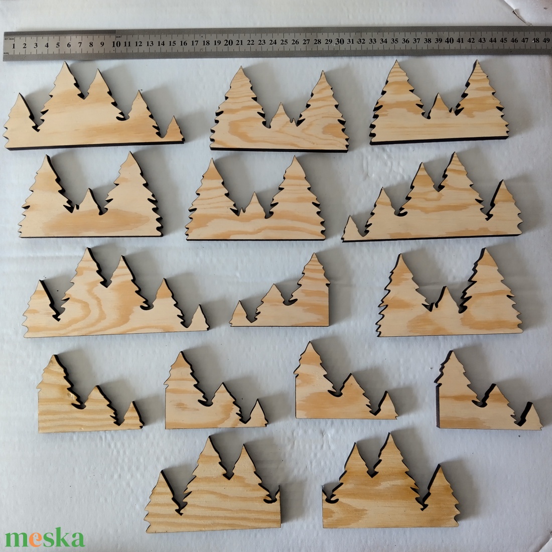 Lézervágott fenyves dekor - kellékek & szerszámok - hobby fa alapanyag - rétegelt lemez, fa alap - Meska.hu