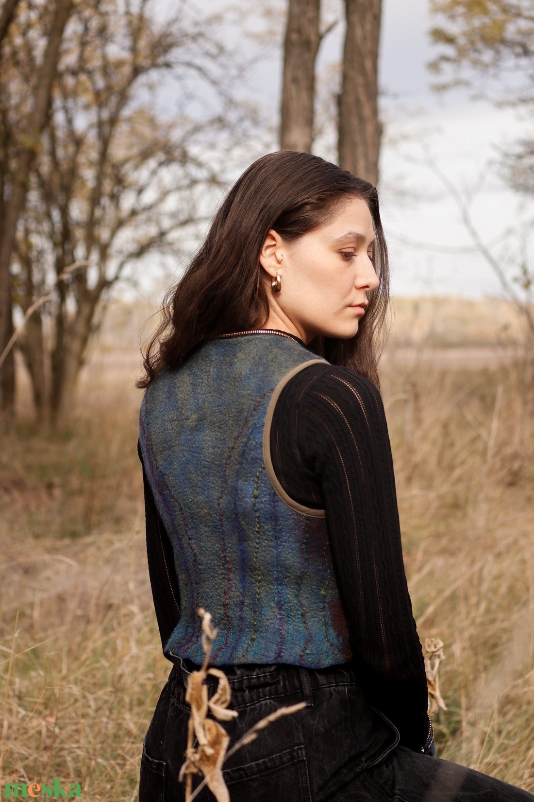 Aranyló cipzár - ruha & divat - női ruha - mellény - Meska.hu