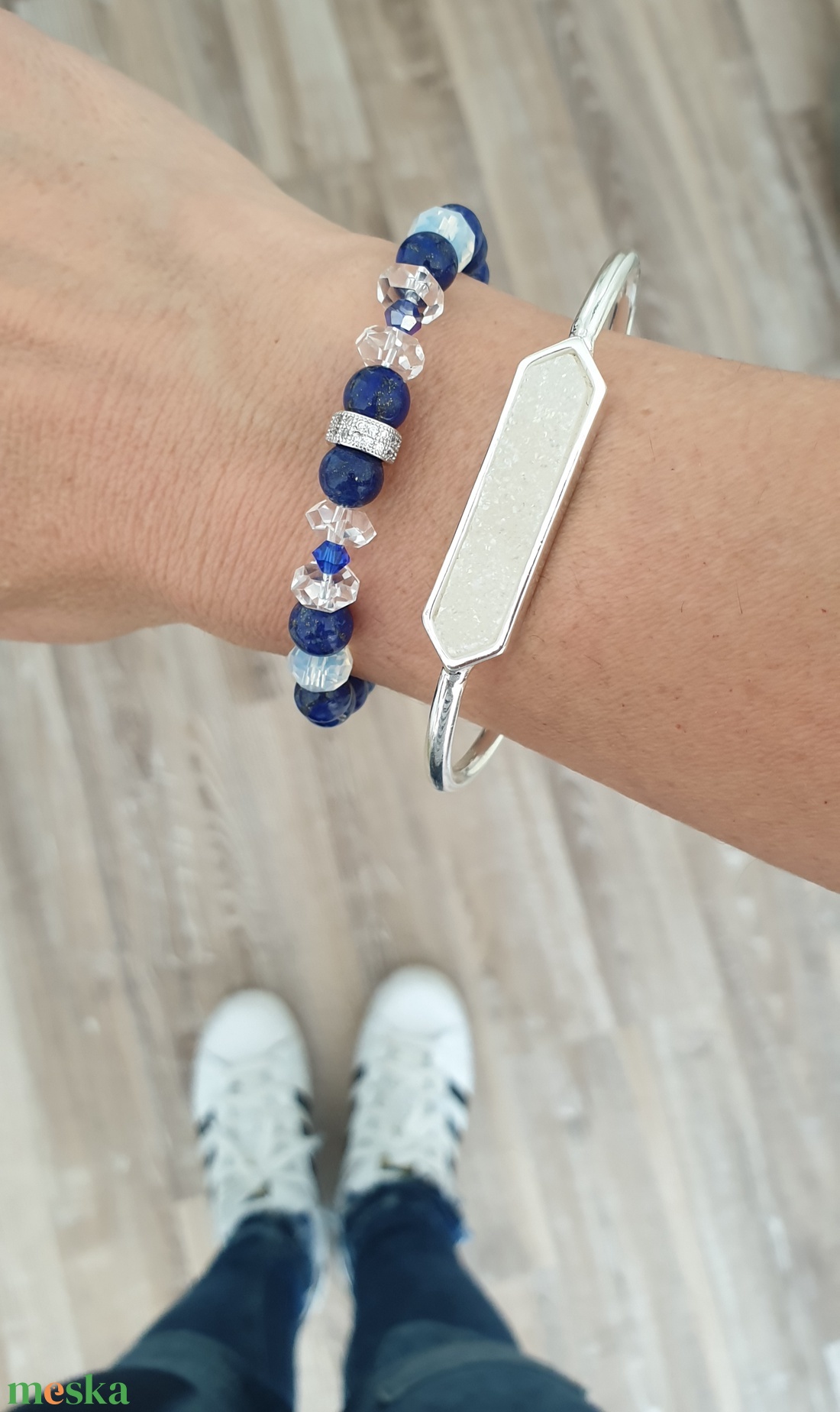 8mm-es Lapis Lazuli karkötő - ékszer - karkötő - ásványkarkötő - Meska.hu 8mm-es Lapis Lazuli karkötő - ékszer - karkötő - ásványkarkötő - Meska.hu