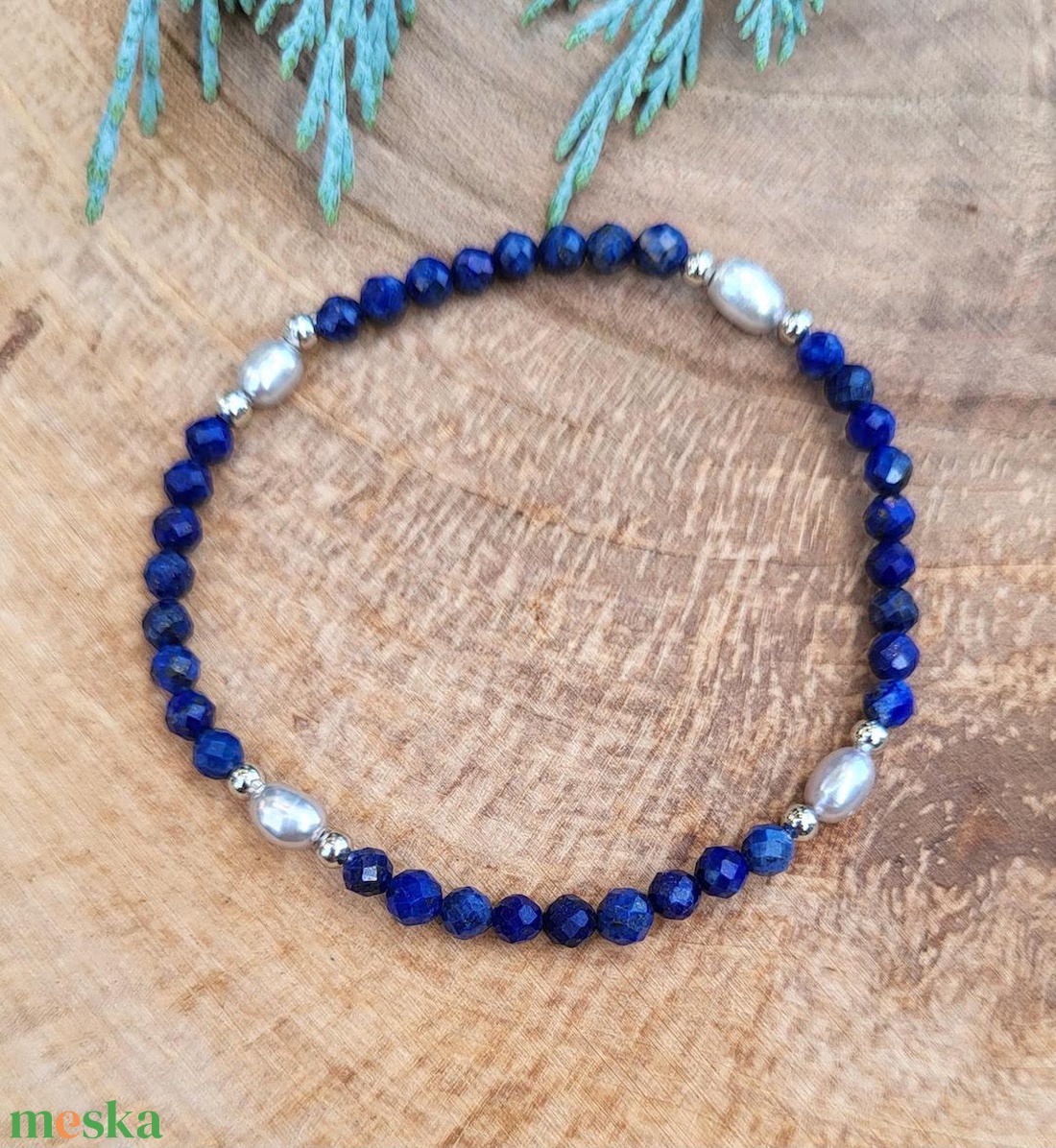 Deep Blue 4mm-es Lapis Lazuli- tegyésztett igazgyöngy karkötő - ékszer - karkötő - gyöngyös karkötő - Meska.hu Deep Blue 4mm-es Lapis Lazuli- tegyésztett igazgyöngy karkötő - ékszer - karkötő - gyöngyös karkötő - Meska.hu