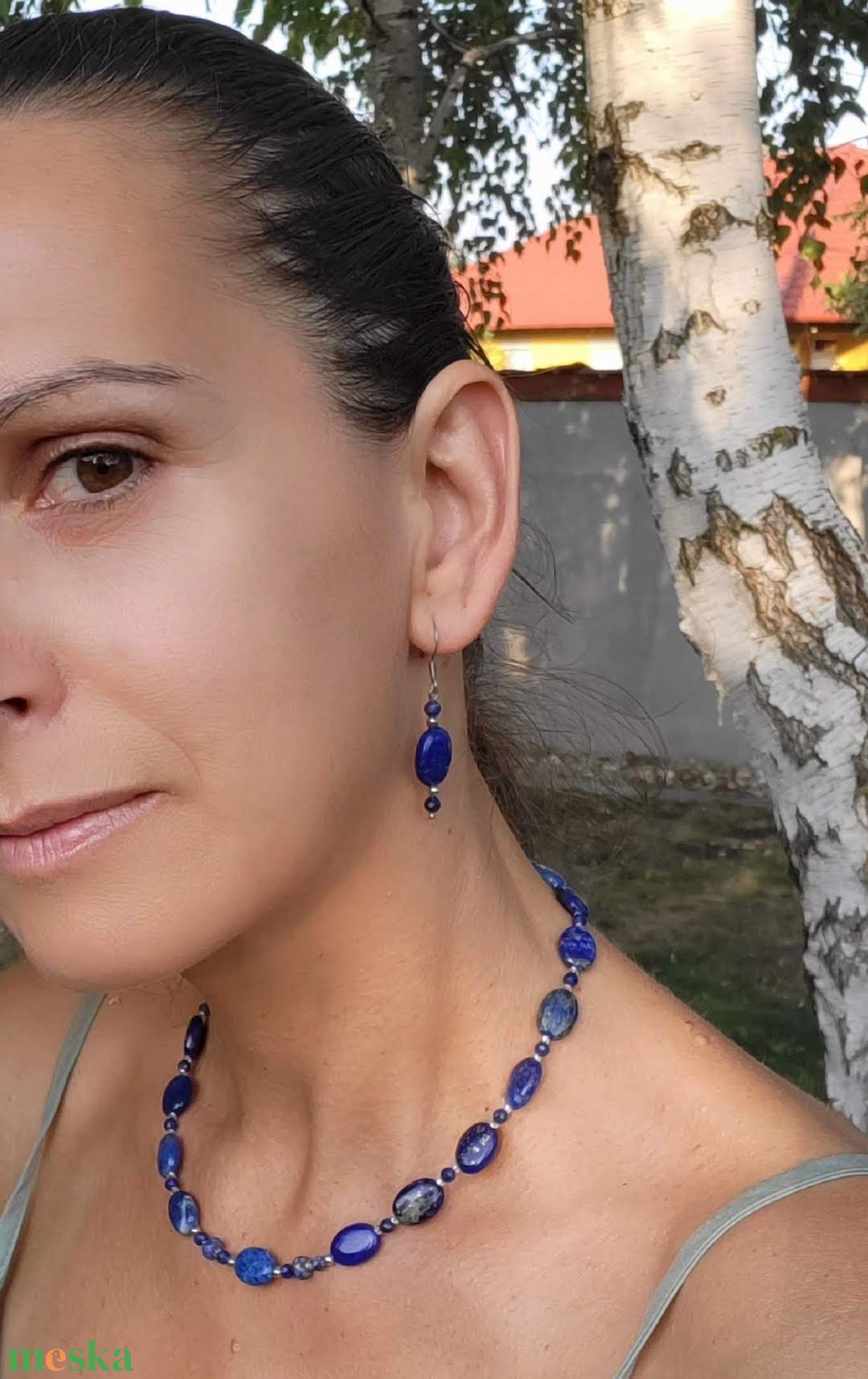 Deep Blue Lapis Lazuli fülbevaló - ékszer - fülbevaló - lógó fülbevaló - Meska.hu Deep Blue Lapis Lazuli fülbevaló - ékszer - fülbevaló - lógó fülbevaló - Meska.hu