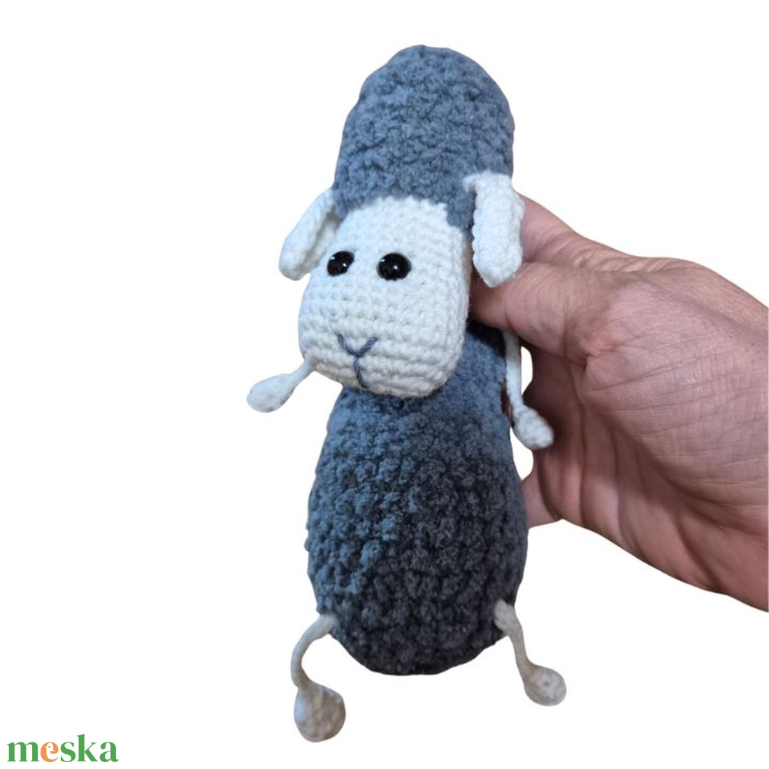 Bari - Horgolt bárány kulcstartó - játék & sport - plüssállat & játékfigura - plüss bárány - Meska.hu