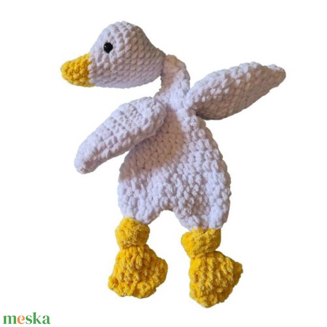 Goldie Junior - Plüss horgolt kicsi liba alvótárs - játék & sport - plüssállat & játékfigura - madár - Meska.hu