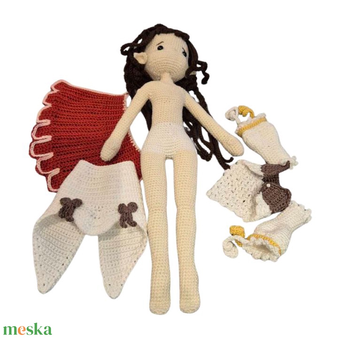 Panka baba - horgolt öltöztethető játék - játék & sport - baba & babaház - baba - Meska.hu