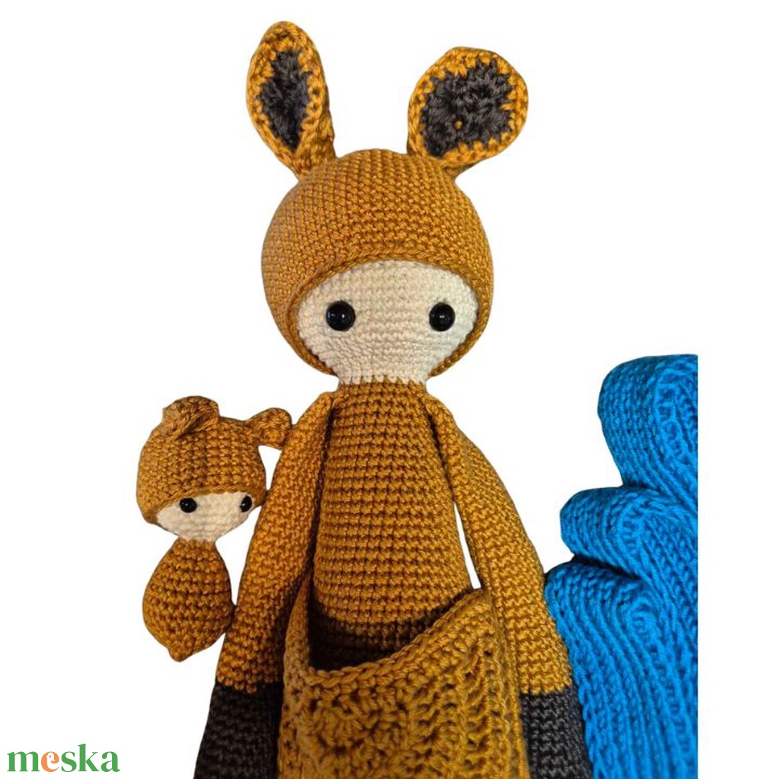 Kengurumama és kenguru baba - Amigurumi - játék & sport - baba & babaház - baba - Meska.hu