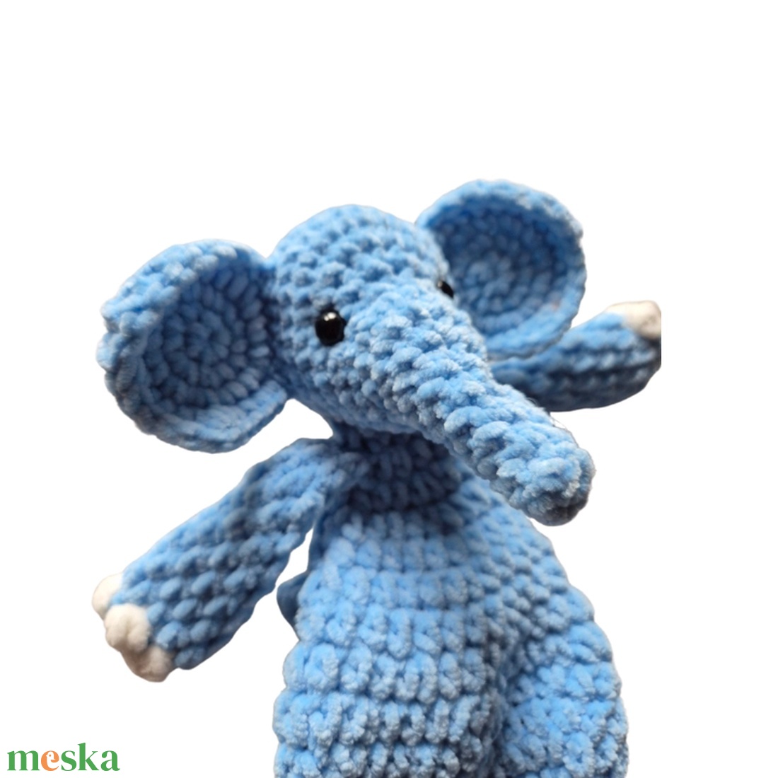 Elefánt - Plüss horgolt kicsi elefánt alvótárs - játék & sport - plüssállat & játékfigura - elefánt - Meska.hu